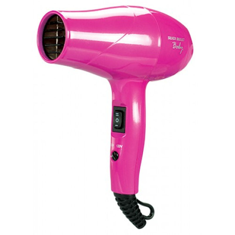 Silver Bullet Metallic Baby Travel Hair Dryer Pink