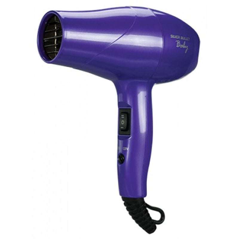 Silver Bullet Metallic Baby Travel Hair Dryer Purple