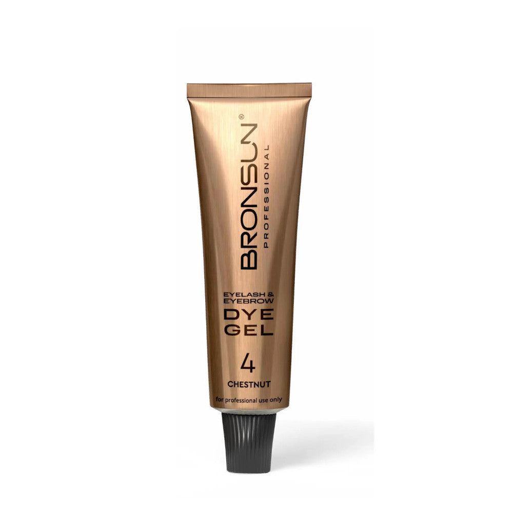 Bronsun Eyelash And Eyebrow Dye Gel Chestnut #4 15 ml