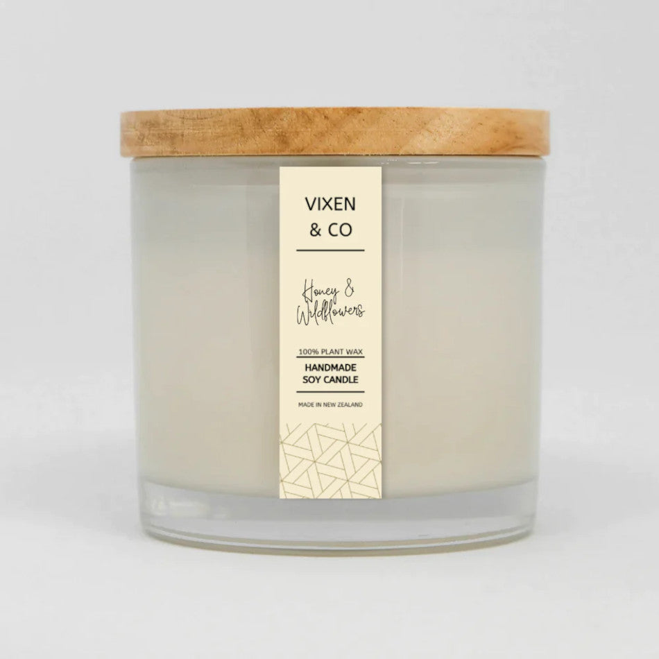 Vixen & Co Husky Candle - Honey & Wildflowers