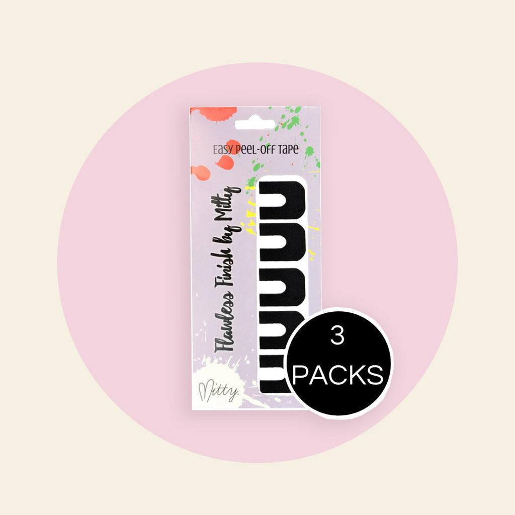 Mitty Flawless Finish Peel Off Mani Tape - Black