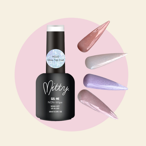 Mitty Non-Wipe HOLO Gloss Top Coat 10ml