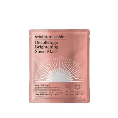 Wrinkles Schminkles InfuseFAST™ Décolletage Brightening Sheet Mask – 1 Pack