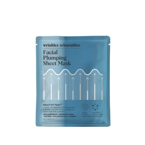 Wrinkles Schminkles InfuseFAST™ Facial Plumping Sheet Mask – 1 Pack