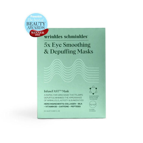 Wrinkles Schminkles InfuseFAST™ Eye Smoothing & Depuffing Mask – 5 Pack