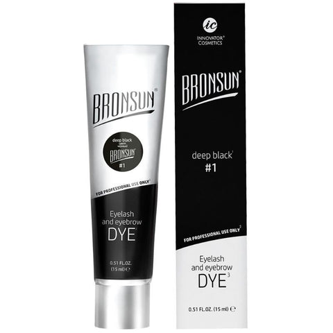 Bronsun Eyelash And Eyebrow Dye Deep Black #1 15 ml