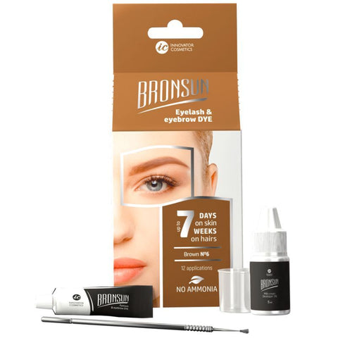 Bronsun Eyelash And Eyebrow Dye Trial Kit Brown #6