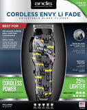 Andis US Pro Li Cordless Envy Fade Clipper - Andis Nation Yellow