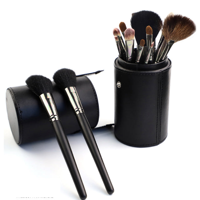 Makeup brush cylinder case