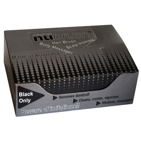 Nu-Brush Scalp Massage Brush - Black – Hairquip NZ